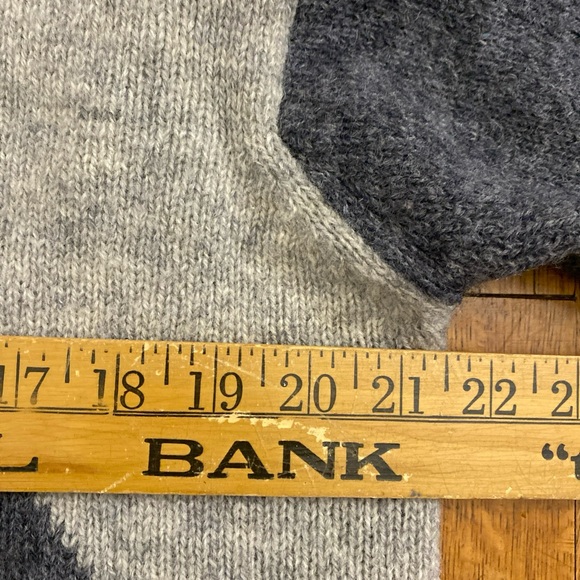 DUKE OF MARLBOROUGH Men's Large Sweater Argyle New Wool Crew Neck England VTG - Picture 8 of 12